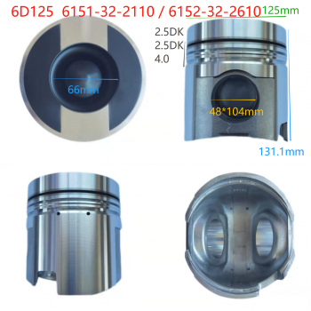 6D125 anodized 6151-32-2110